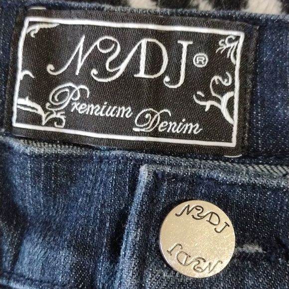 NYDJ Cotton Cropped Button Hem Denim Jeans - Picture 10 of 14
